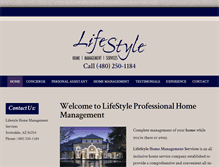 Tablet Screenshot of lifestyle-home-management.com